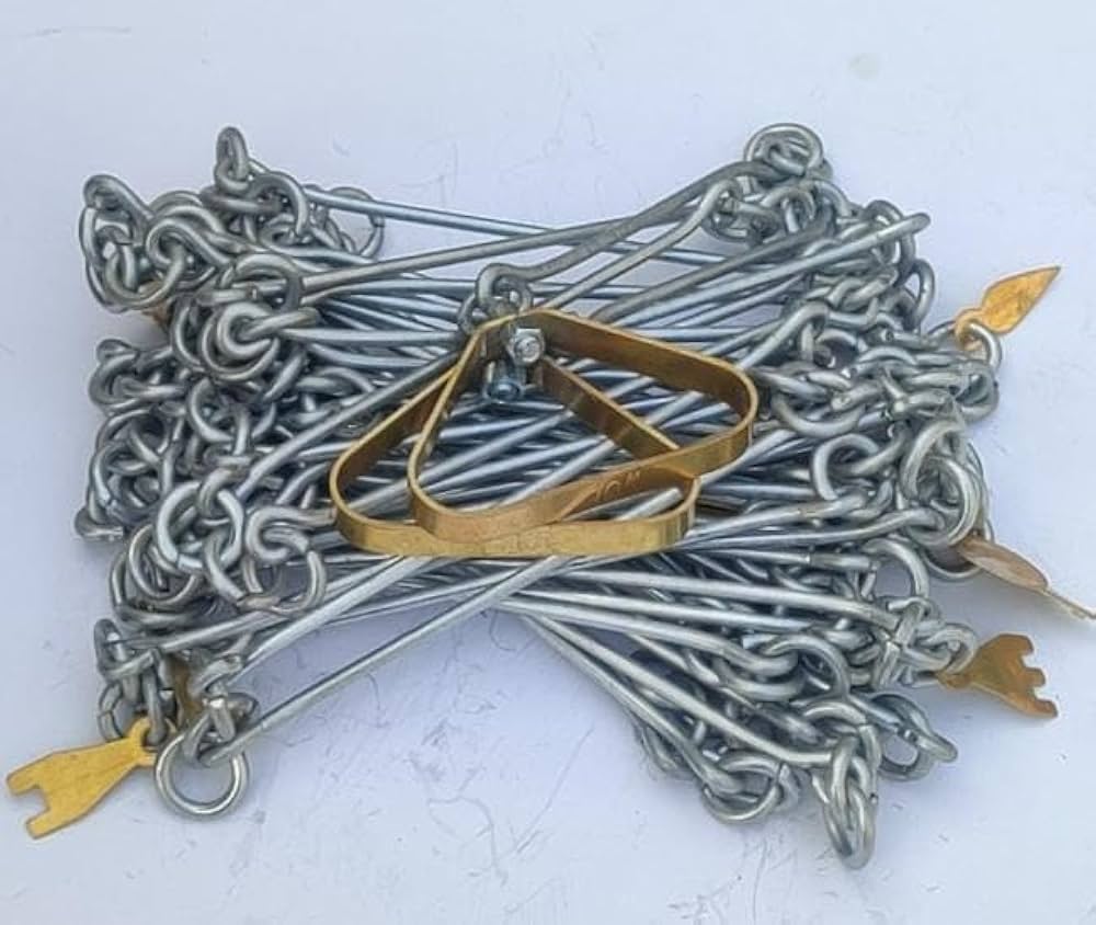 Prismatic Compass, Survey Chain, Ranging Rod